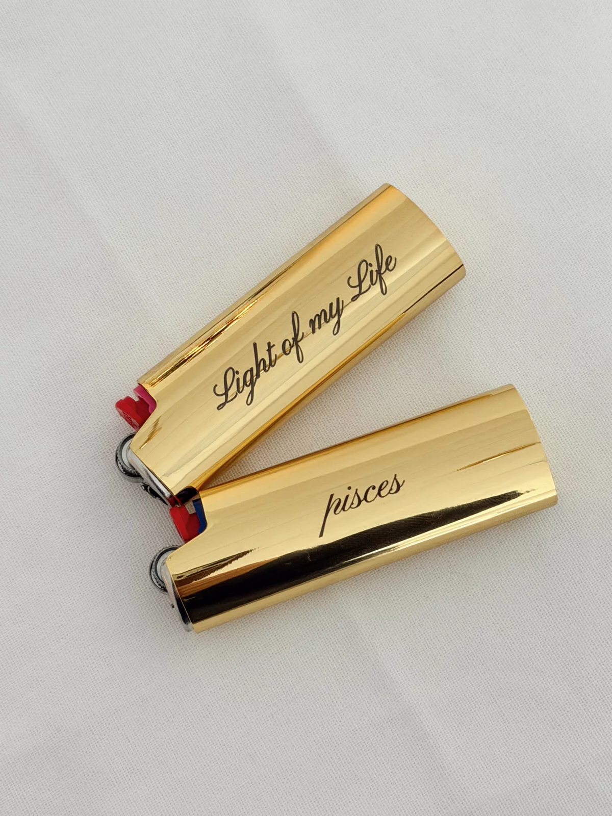 Engraved metal lighters